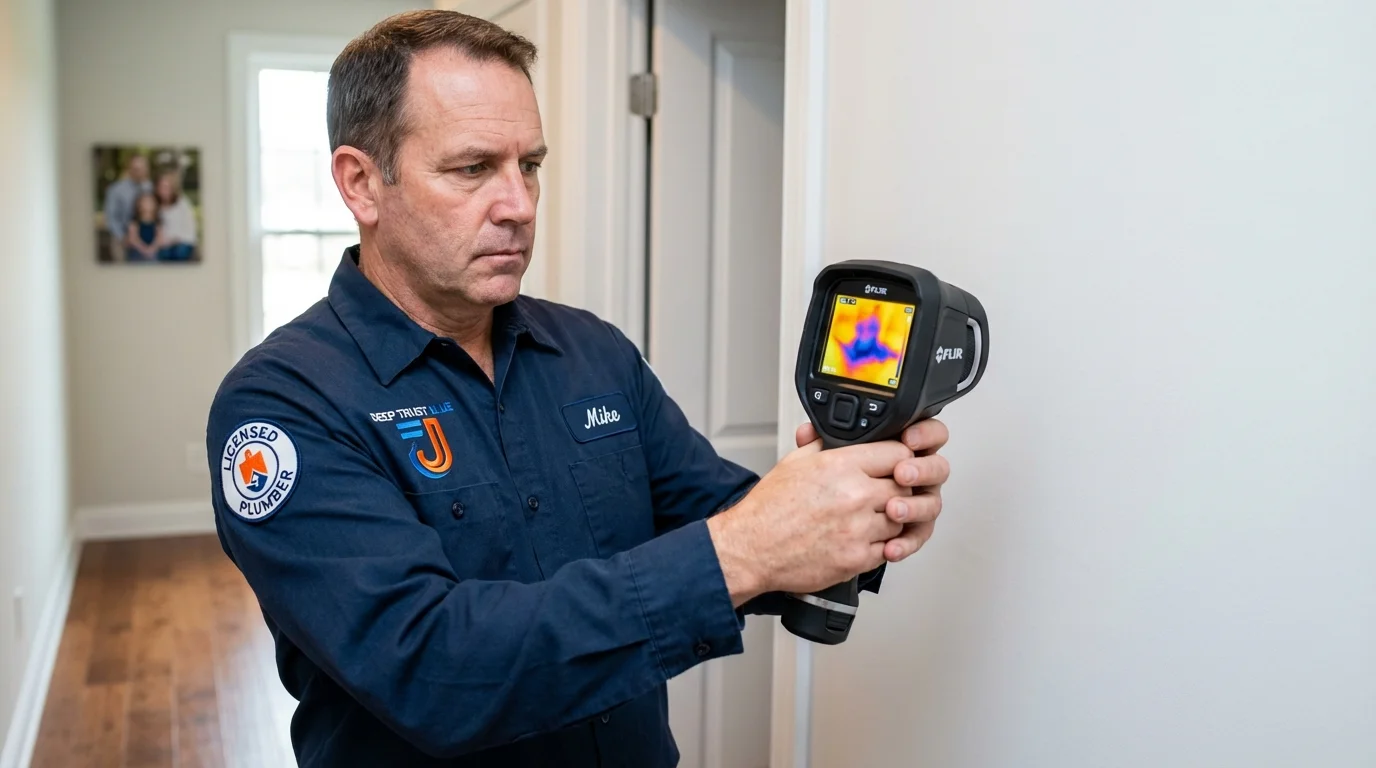 Thermal imaging leak detection by Johns Plumbing LLC in Haddon Heights